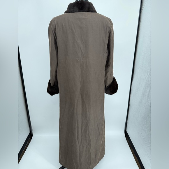 Reversible Real Sheared Rabbit Fur Coat - Picture 11 of 14